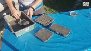 DIY Тротуарная плитка своими руками из цемента Садовый бордюр Бесплатные формы Поделки из цемента