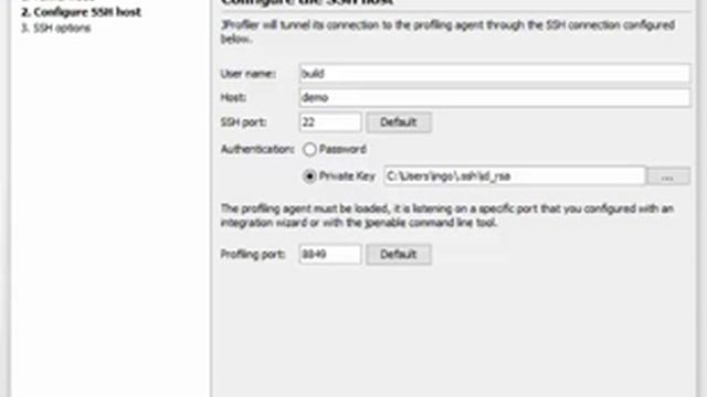Remote profiling through an SSH tunnel with JProfiler (LowRes) смотреть онлайн