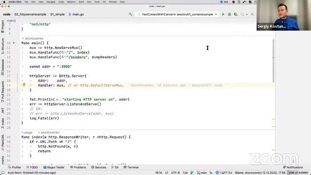 Golang Course - Session 17： HTTP servers and routers смотреть онлайн
