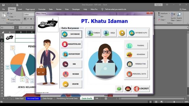 Tutorial Cara Membuat Form Input Data Menggunakan Excel untuk Database Karyawan / Sekolah (Trailer) смотреть онлайн