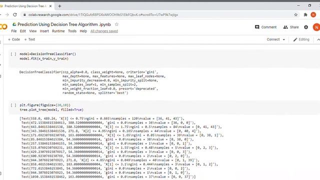 Prediction Using Decision Tree Algorithm ipynb Colaboratory Google Chrome 2021 02 21 19 52 55 смотреть онлайн
