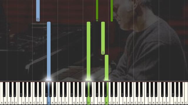 Night - Ludovico Einaudi | Piano Tutorial | Synthesia | How To Play | Easy Piano