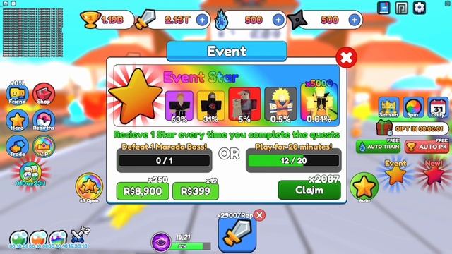 I opened 5,000 EVENTS EGGS and got THIS | Roblox Anime Energy Clash Simulator смотреть онлайн