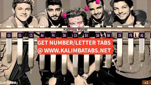 🌈 If I Could Fly - One Direction | Easy | ( Kalimba Tutorial & Tabs) смотреть онлайн