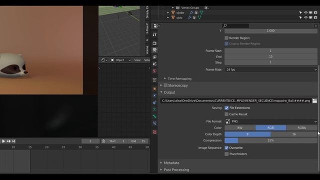 Render de secuencia de imágenes en Blender (principiante) смотреть онлайн