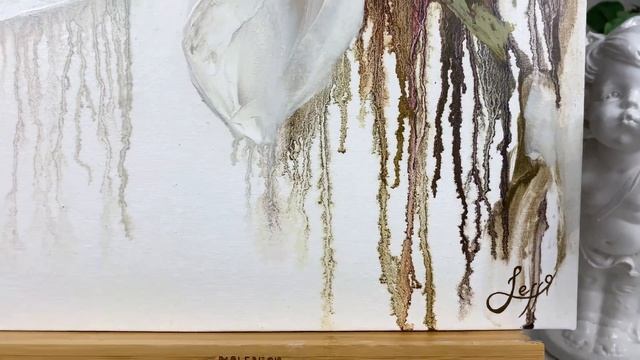 Картина Магнолия цветы маслом на холсте 35х45 см смотреть онлайн