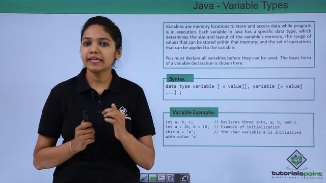 Java - Variable Types смотреть онлайн