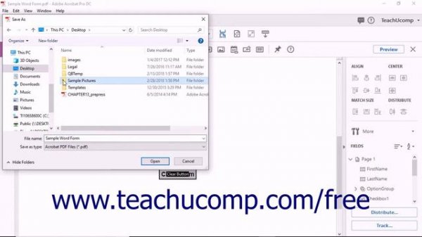 Acrobat ProDC- Enabling Users & Readers to Save Forms- Adobe Acrobat Pro DC Training Tutorial Cours