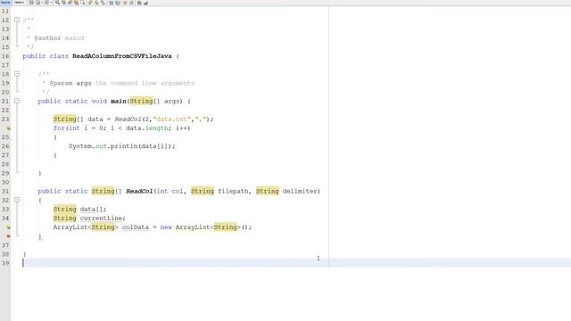 How to Read a Column From a CSV/TXT File Using Java смотреть онлайн