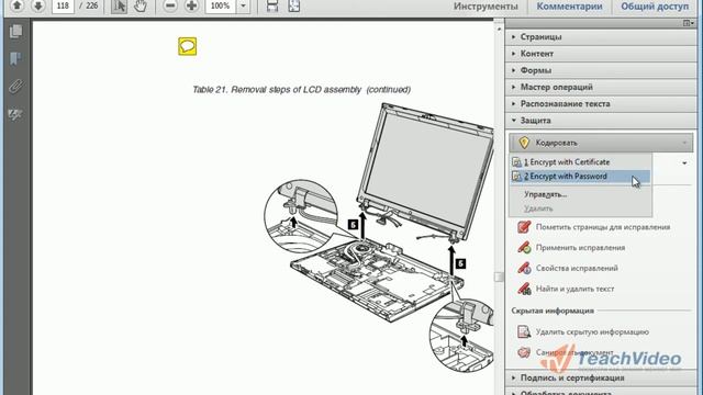 Защита контента в Adobe Acrobat X (7/9)