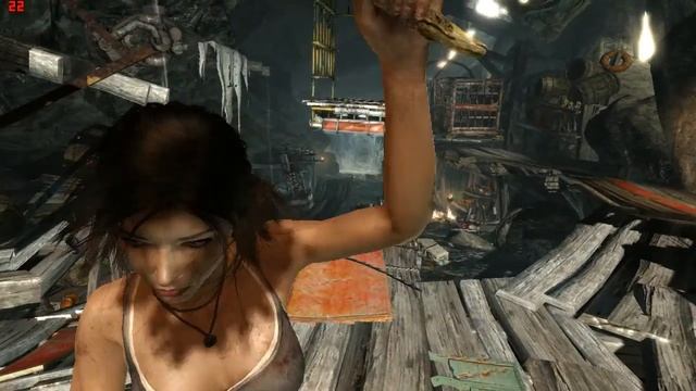 Tomb Raider GOTY with TressFX ON Gameplay on Radeon HD 7750 смотреть онлайн
