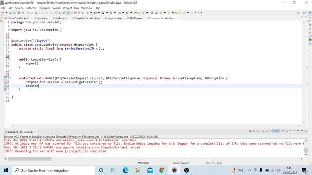 HTTPSession konfigurieren - Java Servlet | Java EE Tutorial deutsch смотреть онлайн