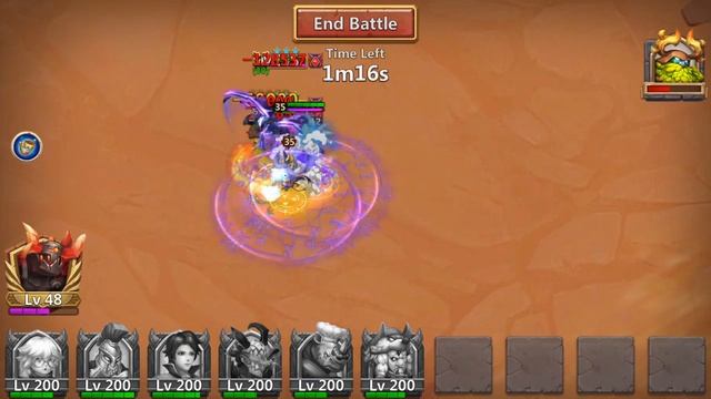 ~106 dmg warden challenge Oracle bt 30 team level 40 -Castle clash смотреть онлайн