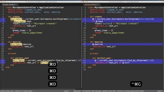 Sublime Text - (^⌘G) Quick Find All смотреть онлайн