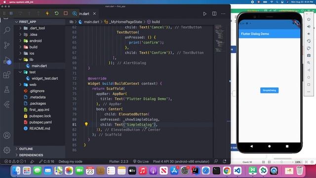 Flutter Tutorial for Beginners #23 Dialog & BottomSheet смотреть онлайн