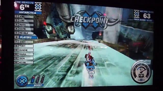 SnoCross X Arcade Machine Antartica Track Winter X Games смотреть онлайн