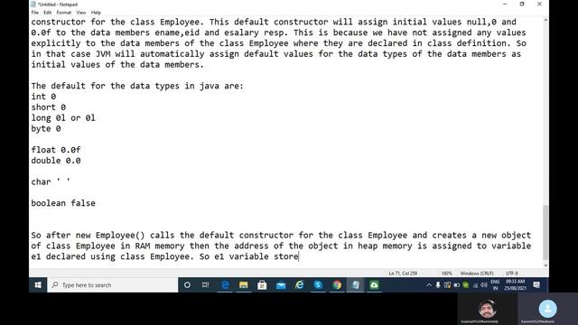Detailed Explanation Regarding Class and Objects Concepts in Core Java смотреть онлайн