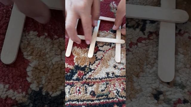 как сделать квадрат из палочек