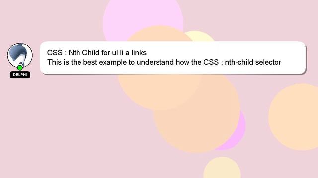 CSS : Nth Child for ul li a links смотреть онлайн