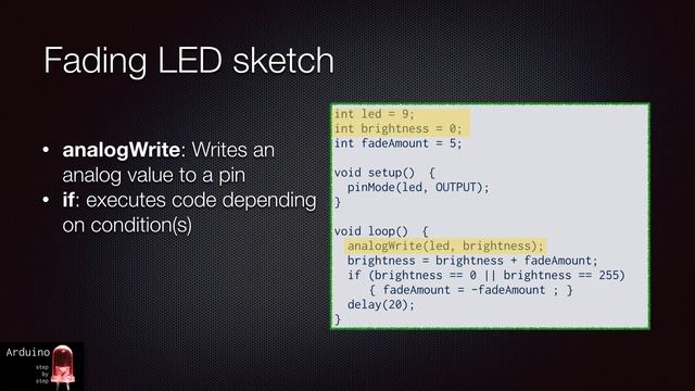 Arduino SbS Lecture 5: The fading LED смотреть онлайн