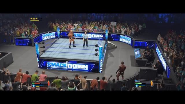 WWE The Rock vs Randy Orton Smackdown 2023 The Viper agains The People Champ 2K23 смотреть онлайн
