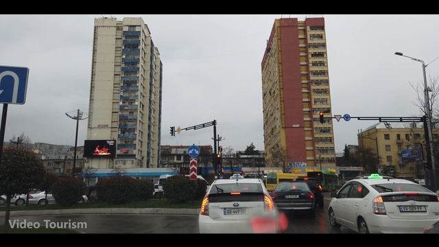 TBILISI - Vakhushti Bagrationi Bridge, Saakadze Square, Ana Kalandadze Street | Virtual Tour | 4K