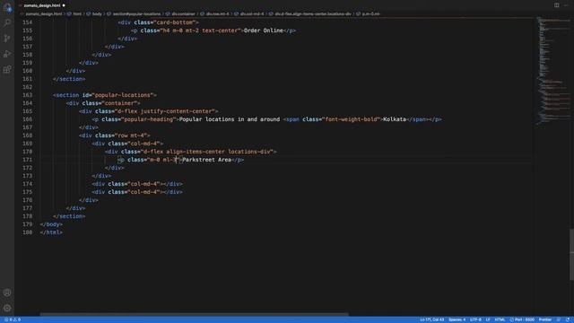 Zomato UI Clone using HTML, CSS and Bootstrap - Part 3 смотреть онлайн