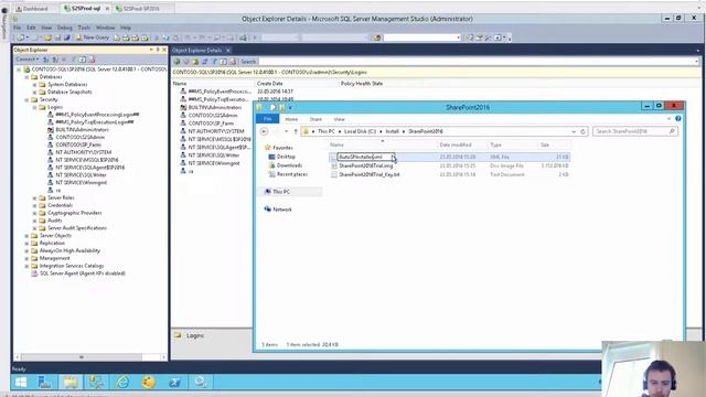 Installation SharePoint 2016 RTM Role SingleServer смотреть онлайн