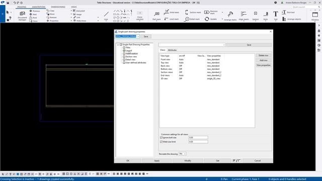 Carregar as configurações Tekla sempre que um modelo é criado e em modelos já criados - #43 смотреть онлайн