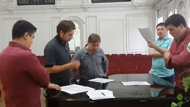 Еще одна спевка. Вниз по матушке по Волге. #acapel смотреть онлайн