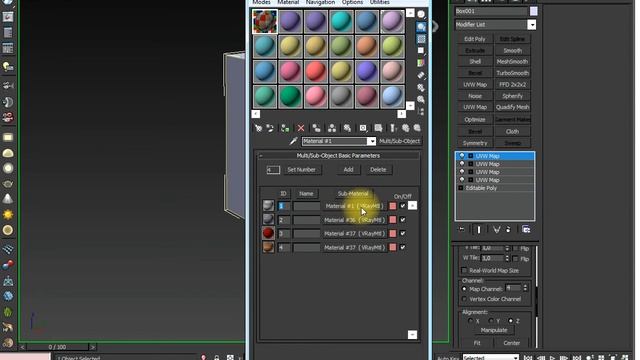 Наложение нескольких текстур одному объекту в 3d max смотреть онлайн