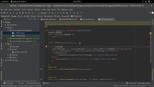 Android Simple GPS tutorial смотреть онлайн