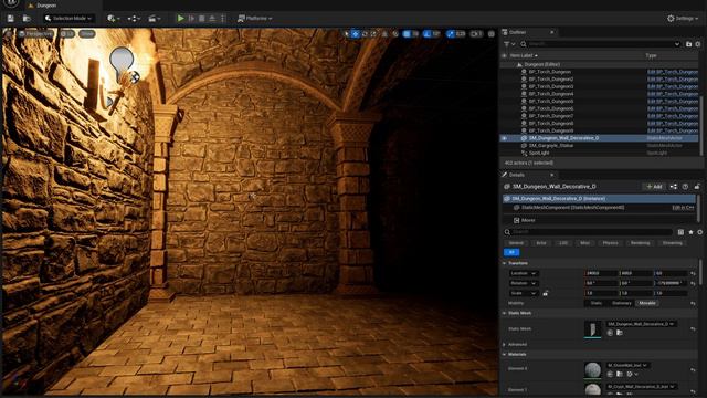 Unreal Engine 5 в Gentoo Linux. Работа над дизайном подземелья. смотреть онлайн