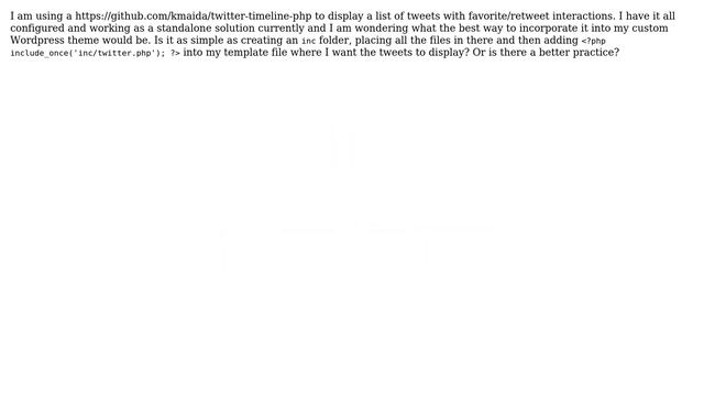 Wordpress: What is the proper way to include a PHP framework into my theme? смотреть онлайн