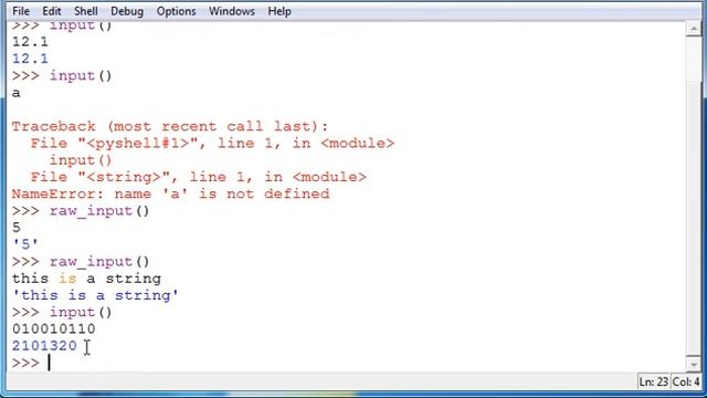 Python tutorial 6: inputs смотреть онлайн