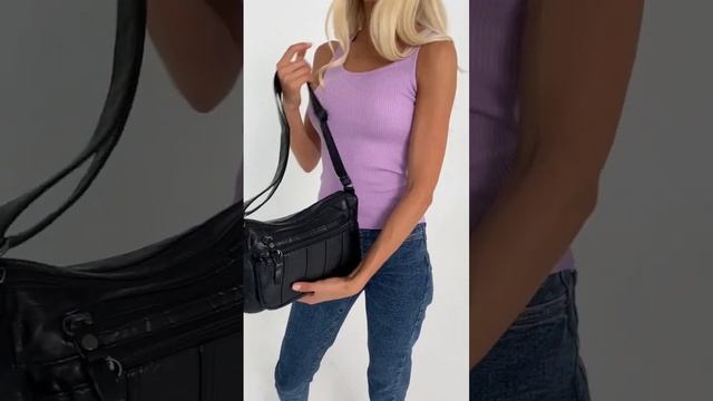 Сумка женская кросс-боди! Новинка 2023. Легкая, вместительная, удобная! смотреть онлайн