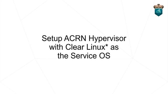 ACRN GSG quick setup смотреть онлайн