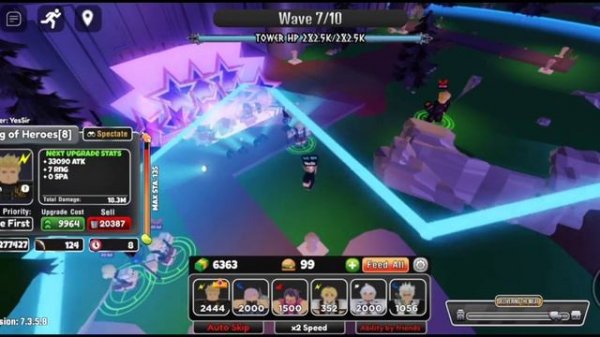 anime world tower defense shadow realm SOLO INSANE win