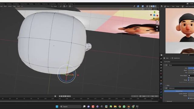 PART 1 3D MODELING KEPALA DENGAN BLENDER 3.3.1 (008) смотреть онлайн
