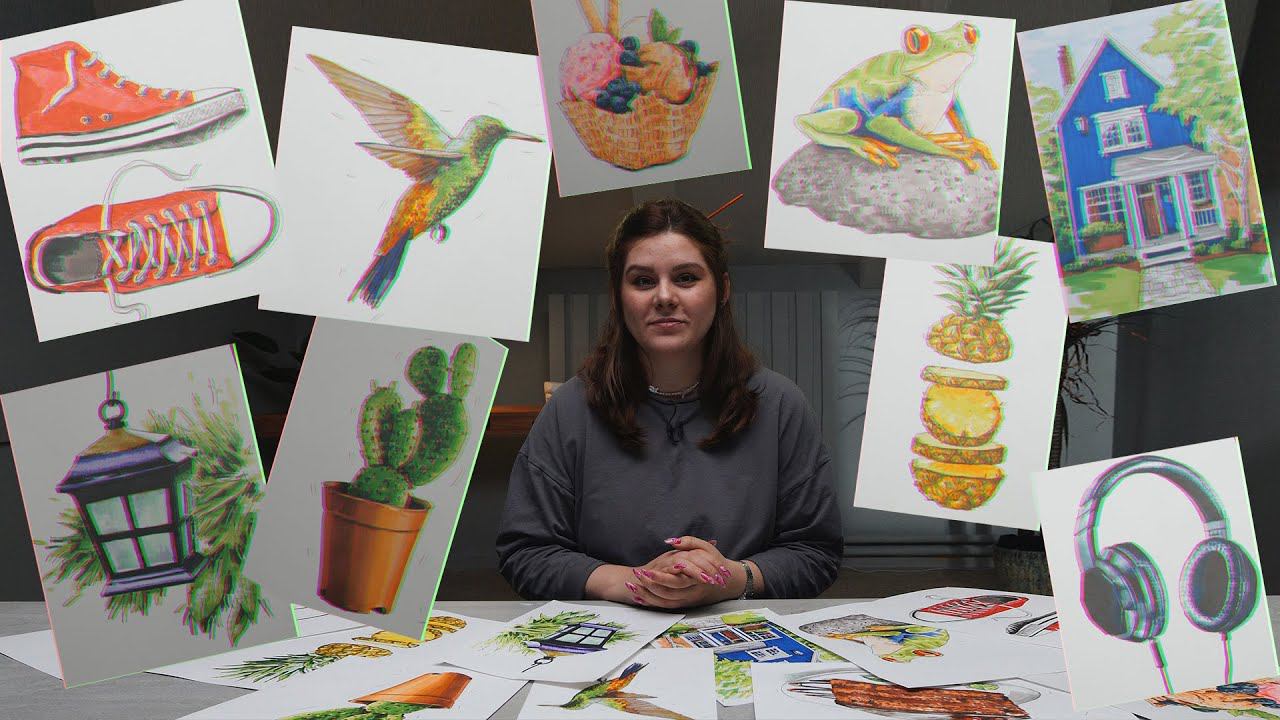 О курсе «Скетчинг маркерами. Курс для детей от 9 лет» смотреть онлайн