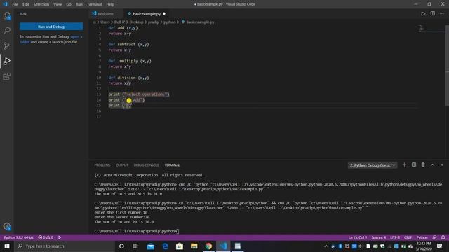 Making simple calculator using Python Chapter 1 Python basic learning with example смотреть онлайн