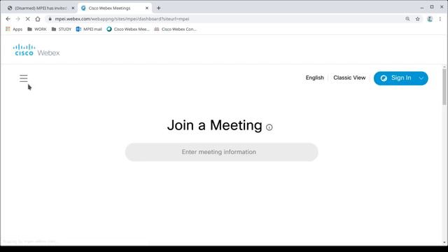 Регистрация и подключение к Cisco Webex для преподавателей НИУ "МЭИ" смотреть онлайн