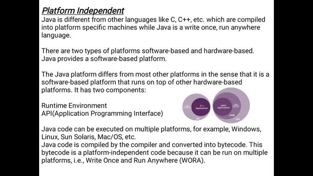 features of java, versions смотреть онлайн