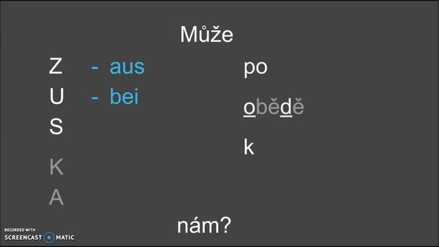 Němčina - předložky se 3. pádem se naučíte za 5 minut, Zuska Vám pomůže :) смотреть онлайн