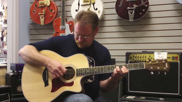 2012 Taylor Guitars Spring Llimited 416ce 6 String Baritone Acoustic Electric Guitar смотреть онлайн