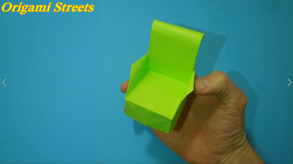 Как сделать кресло из бумаги. Оригами кресло.mp4 смотреть онлайн