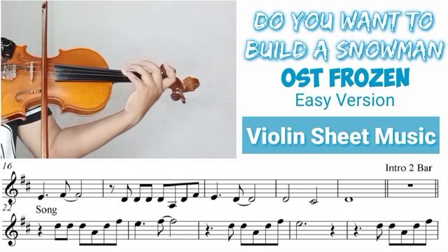 [Free Sheet] Do You Want To Build A Snow Man - Ost. Frozen [Violin Sheet Music] смотреть онлайн