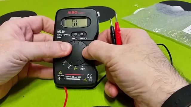 M320 Digital Multimeter Auto Range 4000 Counts DMM LCD Display with Data Holding смотреть онлайн