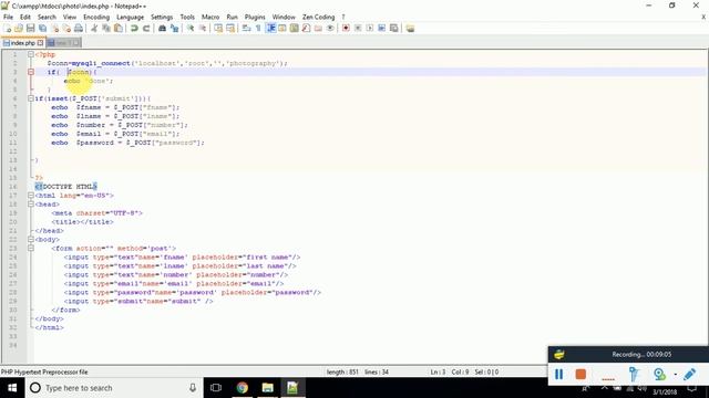 BASIC PHP TUTORIAL PART 4 || CONNECT WITH DATABASE|| INSERT INTO DB || PROGRAMMER SAYED смотреть онлайн