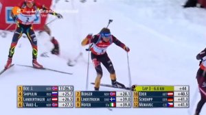 Биатлон Мужчины Гонка преследования 12,5 км. 15 декабря 2013 г. Аннеси Франция